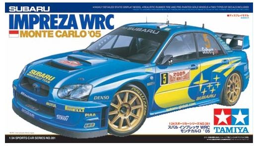 Maquette voiture de course : Subaru Impreza Wrc Monte Carlo 1/24 - Tamiya 24281