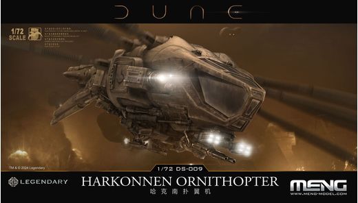Maquette science fiction : Ornithopter Harkonnen Dune 1/72 - Meng DS-009