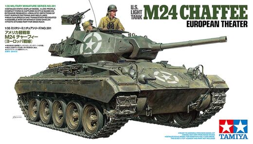 Maquette militaire char léger américain M24 Chaffee 1/35 - Tamiya 35391