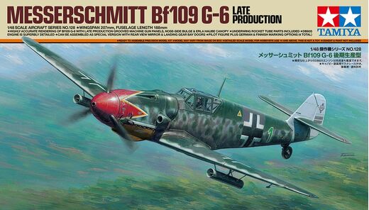 Maquette avion : Messerschmitt Bf109 G-6 1/48 - Tamiya 61128