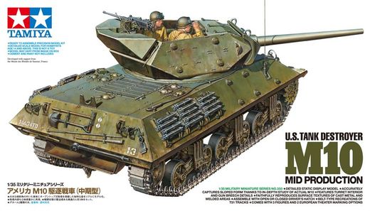 Maquette militaire char américain Tank Destroyer us M10 6 - 1/35 - Tamiya 35350