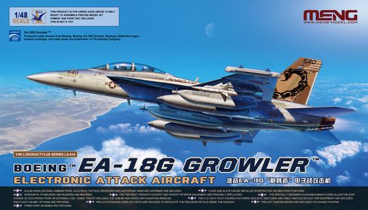 Maquette militaire : Boeing EA-18G Growler Electronic Attack 1/48 - Meng LS-014