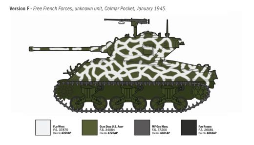 Maquette char militaire : Sherman M4A3 Wet 1/35 - Italeri 96440