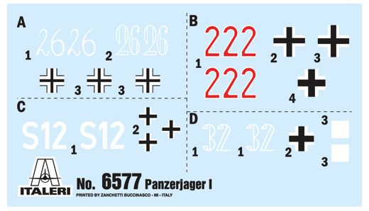 Maquette militaire : Panzerjäger I - 1/35 - Italeri 6577 06577