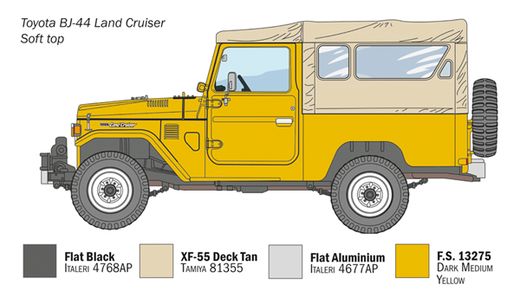 Maquette voiture : Toyota Land Cruiser BJ-44 - 1:24 - Italeri 3630 03630