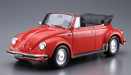 Maquette automobile : Volkswagen Coccinelle 1303S cabriolet 1975 1/24 - Aoshima 06154