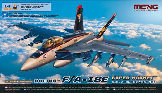 Maquette militaire : Boeing F/A-18E Super Hornet - 1:48 - Meng LS-012