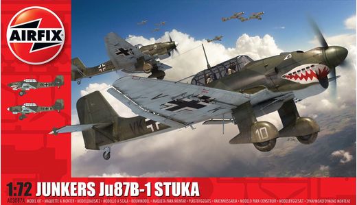 Maquette avion militaire : Junkers Ju87 B-1 Stuka - 1:72 - Airfix 3087A