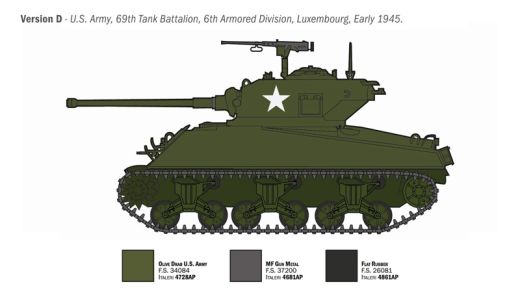 Maquette char militaire : Sherman M4A3 Wet 1/35 - Italeri 96440