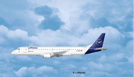 Maquette avion civil : Embraer 190 Lufthansa New Livery - 1:144 - Revell 3883 03883