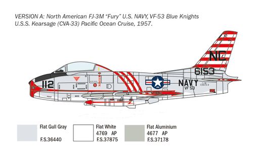 Maquette avion : FJ‐2/3 Fury - 1/48 - Italeri 2811 02811