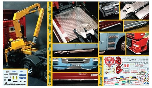 Accessoire maquette de camion : Set d'accessoires camion - 1/24 - Italeri 3854 03854