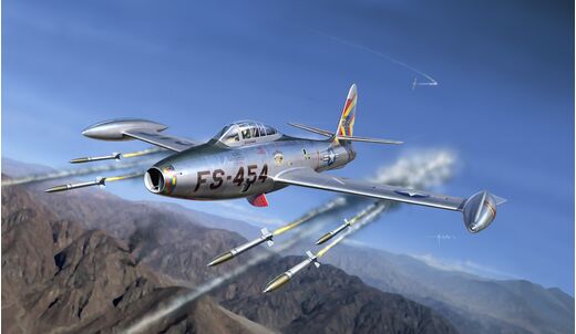 Maquette d'avion américain : F-84 Thunderjet 1/72 - Italeri 1321