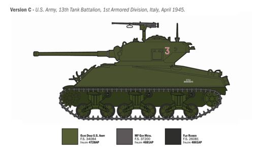Maquette char militaire : Sherman M4A3 Wet 1/35 - Italeri 96440