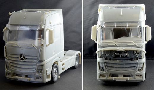 Maquette camion : Mercedes Actros Gigaspace - 1:24 - Italeri 03905