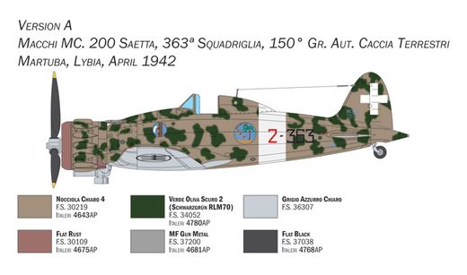 Maquette d'avion militaire : Macchi C.200 Serie XXI-XXIII 1/48 - Italeri 2767