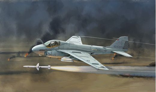 Maquette avion militaire : A-6E intruder USN/USMC - Guerre du Golf - 1:72 - Italeri 01392