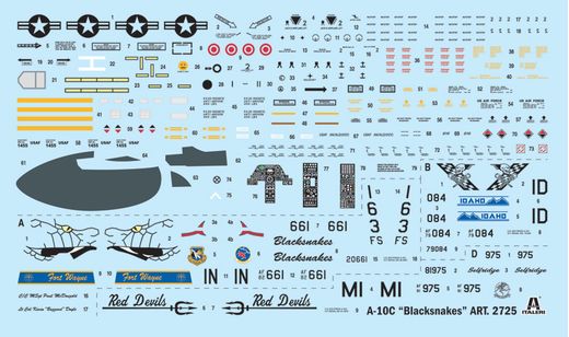 Maquette avion militaire : A-10C "Blacksnackes" - 1:48 - Italeri 02725