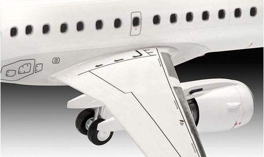 Maquette avion civil : Embraer 190 Lufthansa New Livery - 1:144 - Revell 3883 03883