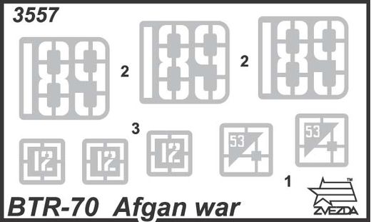 Maquette véhicule militaire : BTR-70 Afghanistan - 1:35 - Zvezda 3557