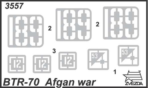 Maquette véhicule militaire : BTR-70 Afghanistan - 1:35 - Zvezda 3557