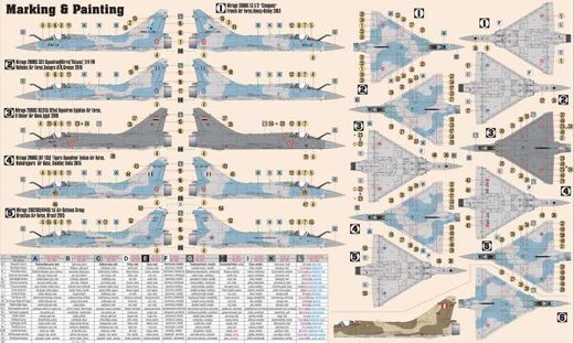 Maquette d'avion de chasse : Mirage 2000 C-5 start set au 1/72 - Mistercraft 60701