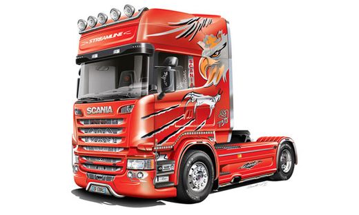 Maquette camion : Scania R730 Silver Griffin - 1:24 - Italeri 03906