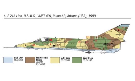 IAI Kfir C2/F‐21 Lion - Italeri 01397