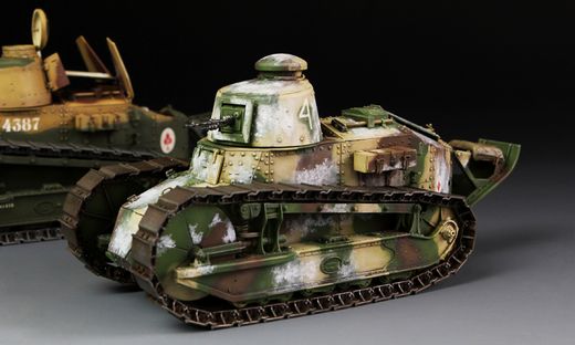 Maquette de blindé : Canon automoteur Français AUF1 TA 155 mm - 1:35 - Meng TS024