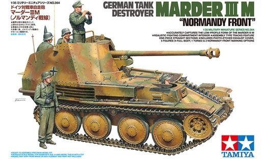 Maquette véhicule militaire : Marder III M Normandie - 1/35 - Tamiya 35364