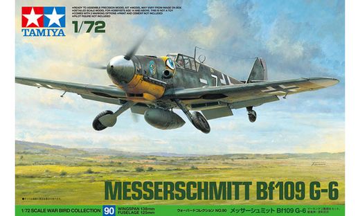 Maquette avion militaire : Messerschmitt Bf109 G-6 - 1/72 - Tamiya 60790