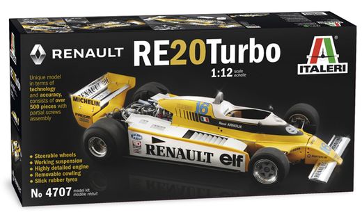Maquette voiture de sport : Renault RE20 Turbo - 1:12 - Italeri 04707 4707
