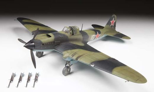 Maquette d'avion militaire : Il-2 Stourmovik Début de Production - 1/48 - Zvezda 04825