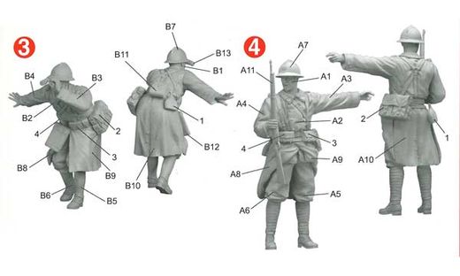 Figurines militaires : Infanterie Française Sedan 1940 - 1/35 - Dragon 06738 6738