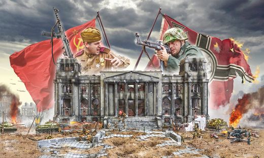 Diorama militaire : Berlin 1945 : Conquête du Reichstag - 1/72 - Italeri 06195 6195