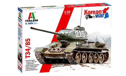 Maquette militaire : T‐34/85 « Guerre de Corée » - 1/35 - Italeri 6585 06585