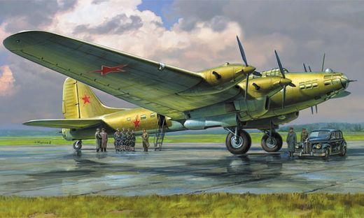 Maquette avion : Petlyakov Pe-8 Staline - 1/72 - Zvezda 07280 7280