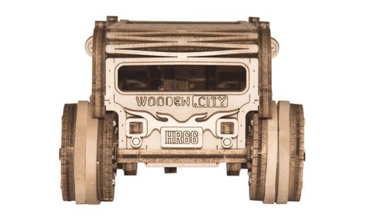 Puzzle 3D / Maquette bois - Hot Rod mécanisé - Wooden City WR339