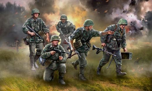 Figurines militaires : Panzergrenadiers - 1/72 - Zvezda 06270 6270