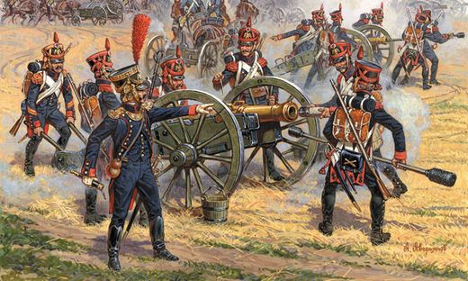 Figurines militaires : Artillerie Française 1812 - 1/72 - Zvezda 08028 8028