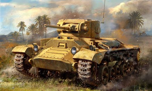 Maquette militaire : Tank Britannique Valentine II - 1/100 - Zvezda 6280 06280