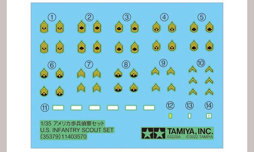 Figurines militaires : Groupe d’éclaireurs US - 1/35 - Tamiya 35379