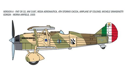 Maquette avion : CR.32 Freccia 1/72 - Italeri 1438