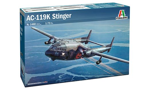 Maquette avion : AC-119K Stinger 1/72 - Italeri 1468