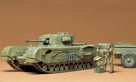 Maquette militaire : Char d'assaut Churchill Crocodile 1/35 - Tamiya 35100