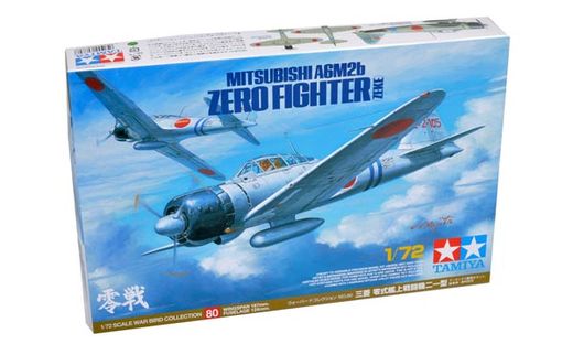 Maquette avion militaire : Mitsubishi A6M2b Zero - 1/72 - Tamiya 60780