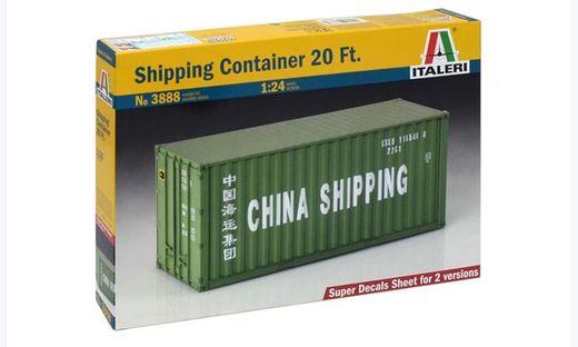 Décor maquette : Container 20' - 1/24 - Italeri 3888