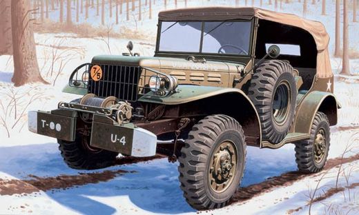 Maquette voiture militaire US de la Seconde Guerre mondiale à peindre et à monter