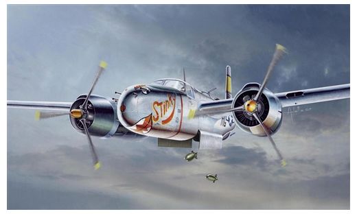 Maquette d'avion militaire : A-26B Invader 1/72 - Italeri 1274