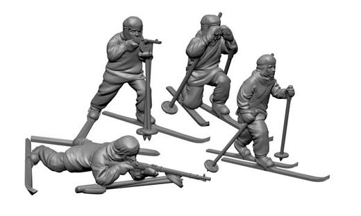 Figurines militaires : Troupes à ski Soviétiques - 1/72 - Zvezda 06199